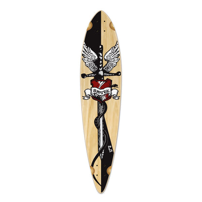 Yocaher Pintail Longboard Deck - Smite