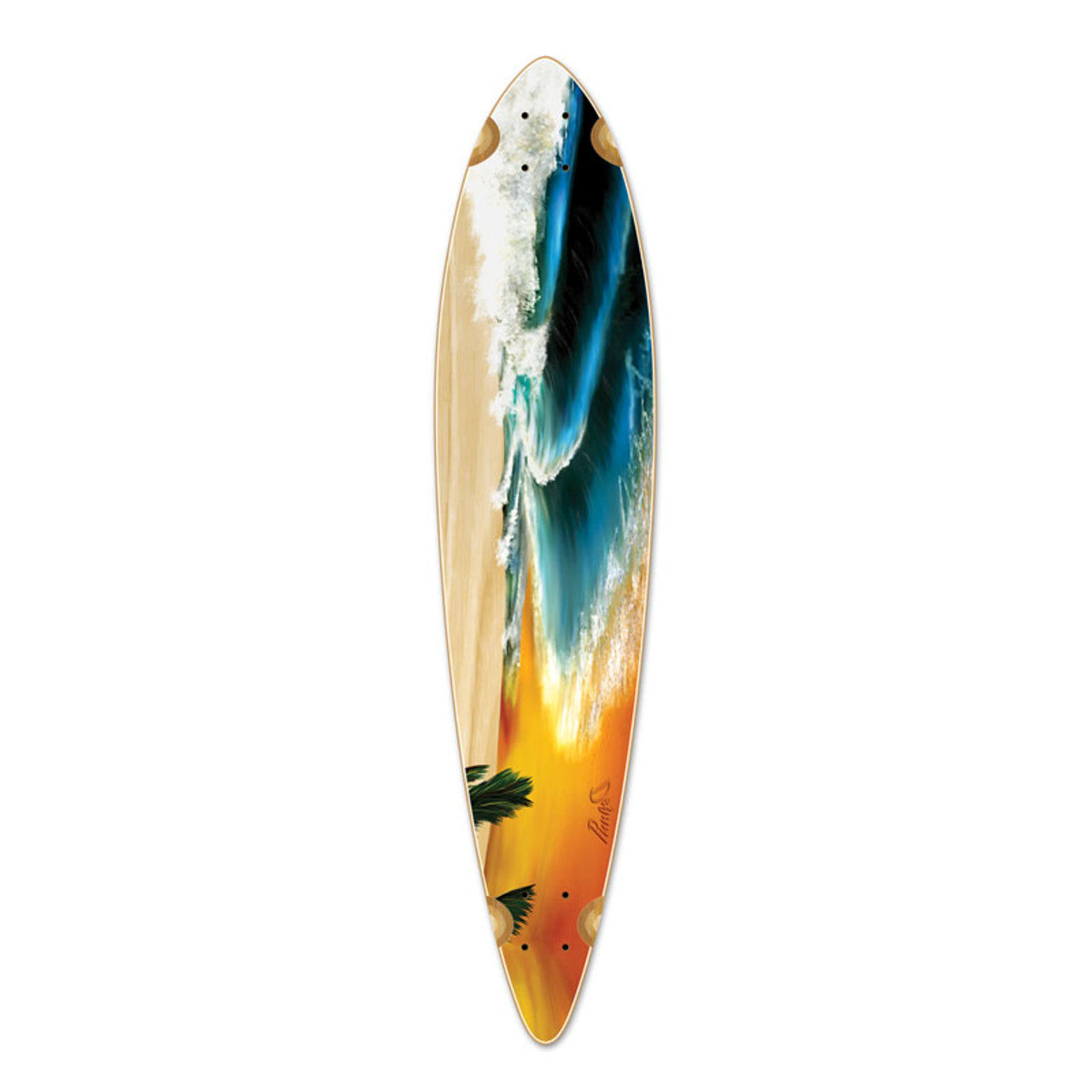 Yocaher Pintail Longboard Deck - Beach