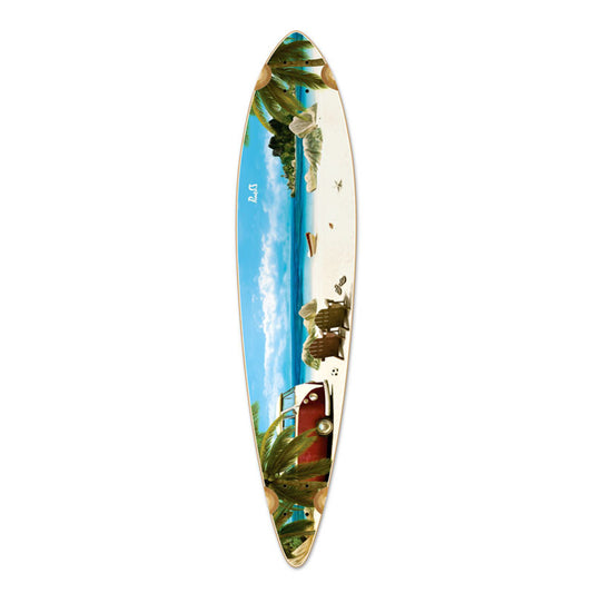 Yocaher Pintail Longboard Deck - Getaway