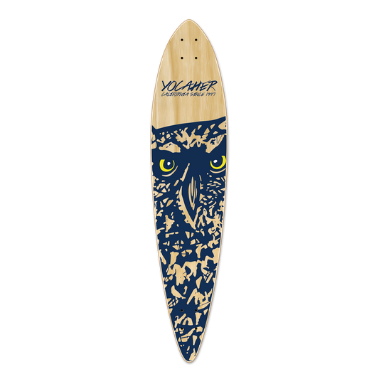 Yocaher Pintail Longboard Deck - Spirit Animal OWL