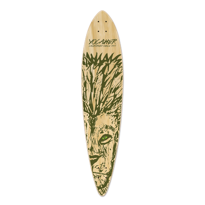 Yocaher Pintail Longboard Deck - Spirit Animal LION