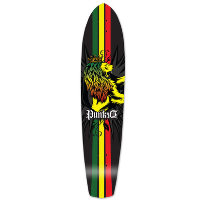 Yocaher Slimkick Longboard Deck - Rasta