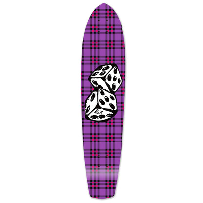 Yocaher Slimkick Longboard Deck - Dice