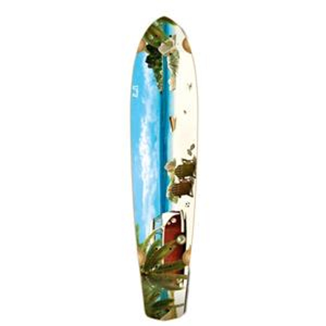 Yocaher Slimkick Longboard Deck - Getaway