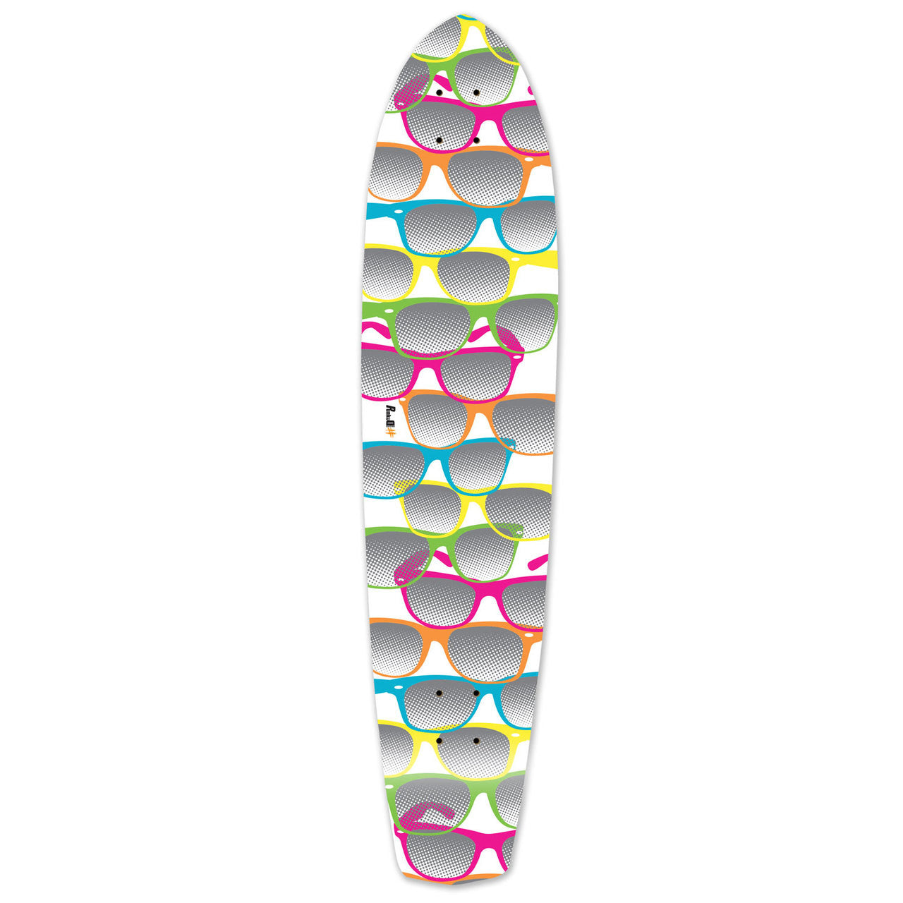 Yocaher Slimkick Longboard Deck - Shades White