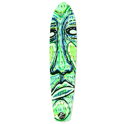 Yocaher Slimkick Longboard Deck - Countdown