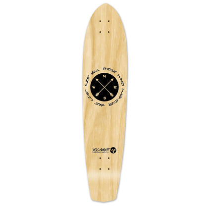 Yocaher Slimkick Longboard Deck - Wander Natural