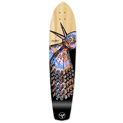 Yocaher Slimkick Longboard Deck - The Bird Natural