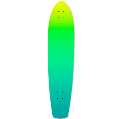 Yocaher Slimkick Longboard Deck - Gradient Green