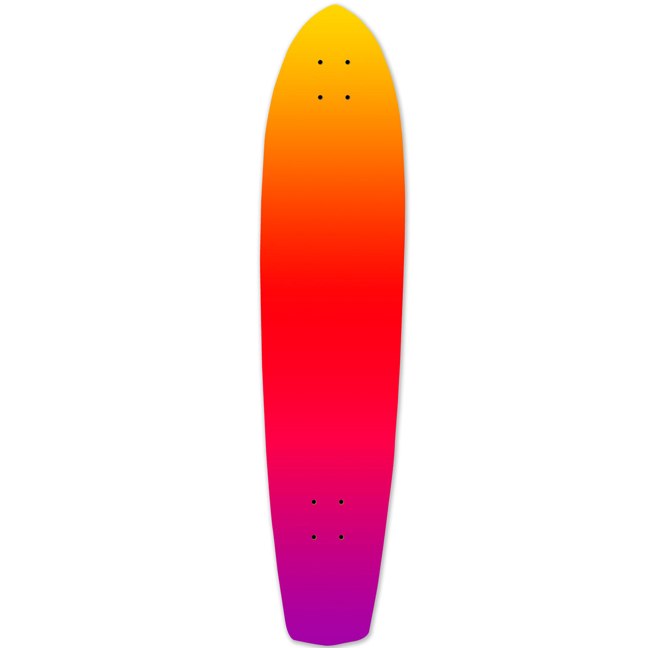 Yocaher Slimkick Longboard Deck - Gradient Pink