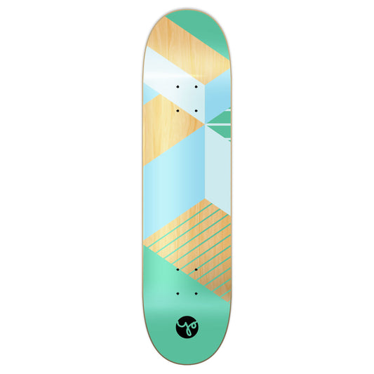Graphic Skateboard Deck - Geometric Series - Green