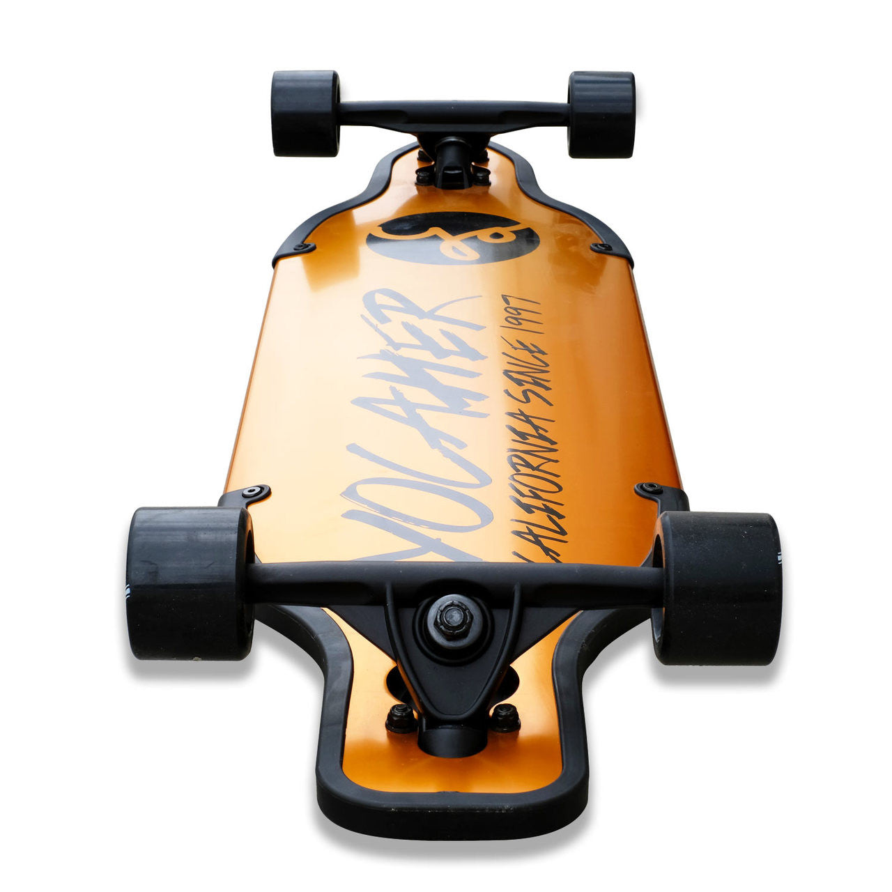 Yocaher Aluminum Drop Through longboard Complete  - Gold