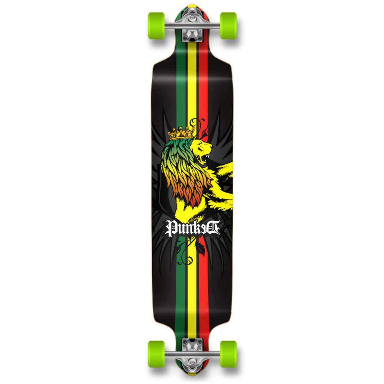 Yocaher Drop Down Longboard Complete - Rasta