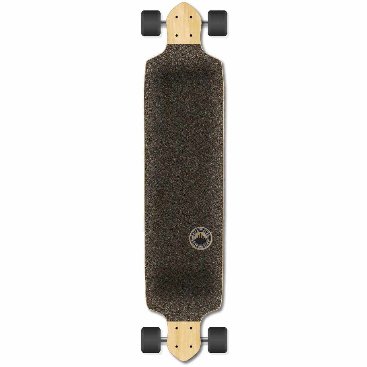 Yocaher Drop Down Longboard Complete - Black Digital Wave