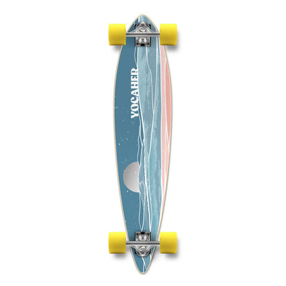 Yocaher Pintail Longboard Complete - Horizon Night