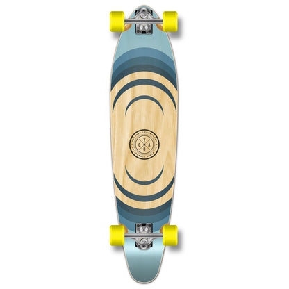 Yocaher Kicktail Longboard Complete - Earth Series - Ripple