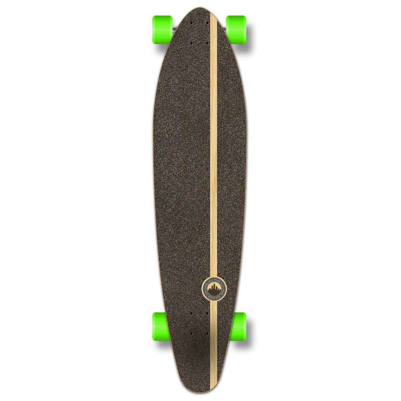 Yocaher Kicktail Longboard Complete - Stained Purple