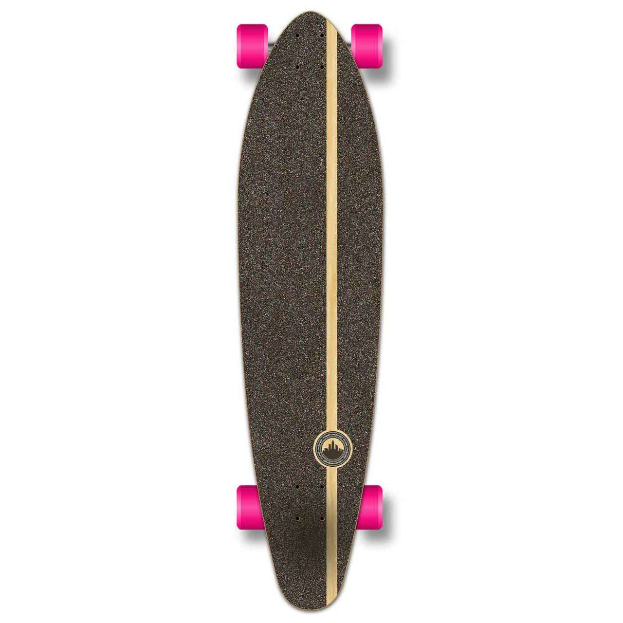 Yocaher Kicktail Longboard Complete - In the Pines : Blue