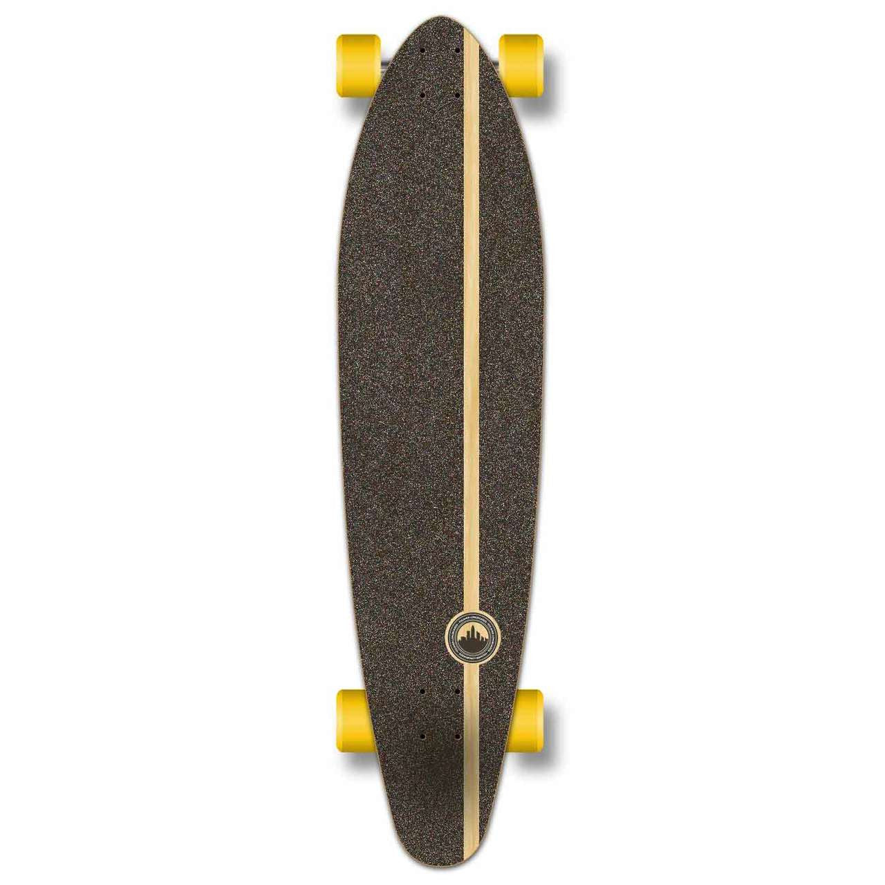Yocaher Kicktail Longboard Complete - Tiedye Rasta