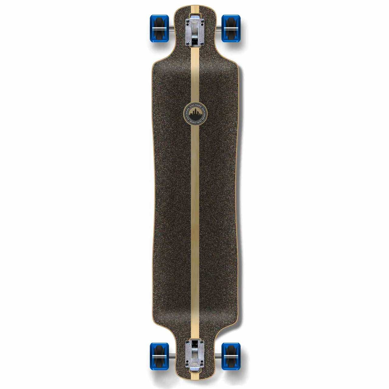 Yocaher Lowrider Longboard Complete - White Digital Wave