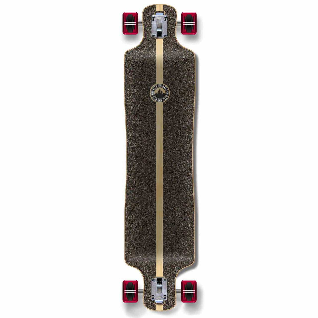 Yocaher Lowrider Longboard Complete - Checker Red