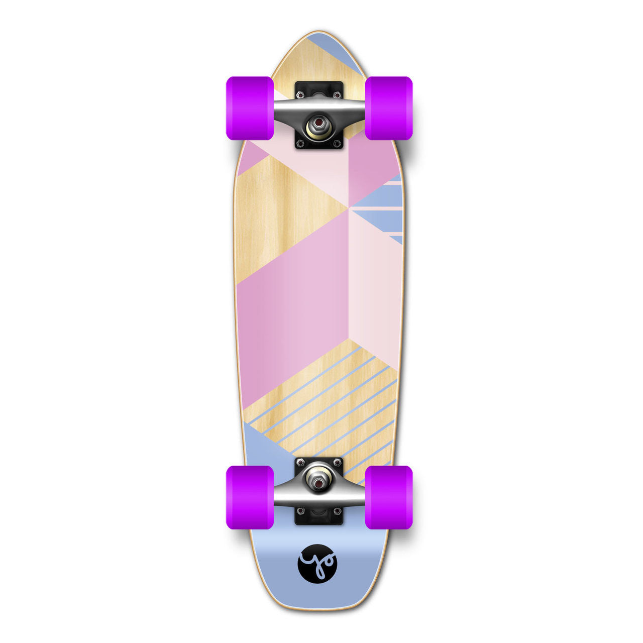 Yocaher Mini Cruiser Complete- Geometric Series - Purple