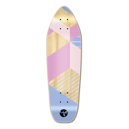 Yocaher Mini Cruiser Deck - Geometric Series - Purple