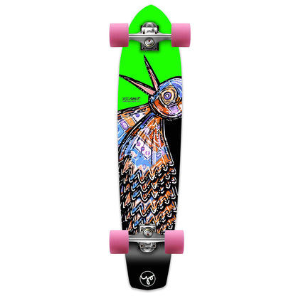 Yocaher Slimkick Longboard Complete - The Bird Green