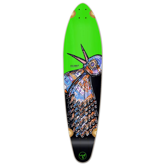 Yocaher Kicktail Longboard Deck - The Bird Green