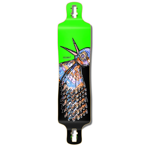 Yocaher Lowrider Longboard Deck - The Bird Green