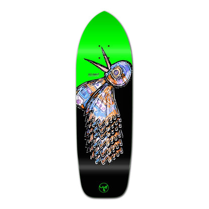 Yocaher Old School Longboard Deck - The Bird Series Green