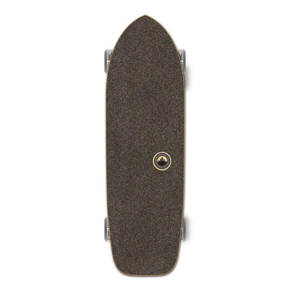 Yocaher Old School Longboard Complete - Checker Silver