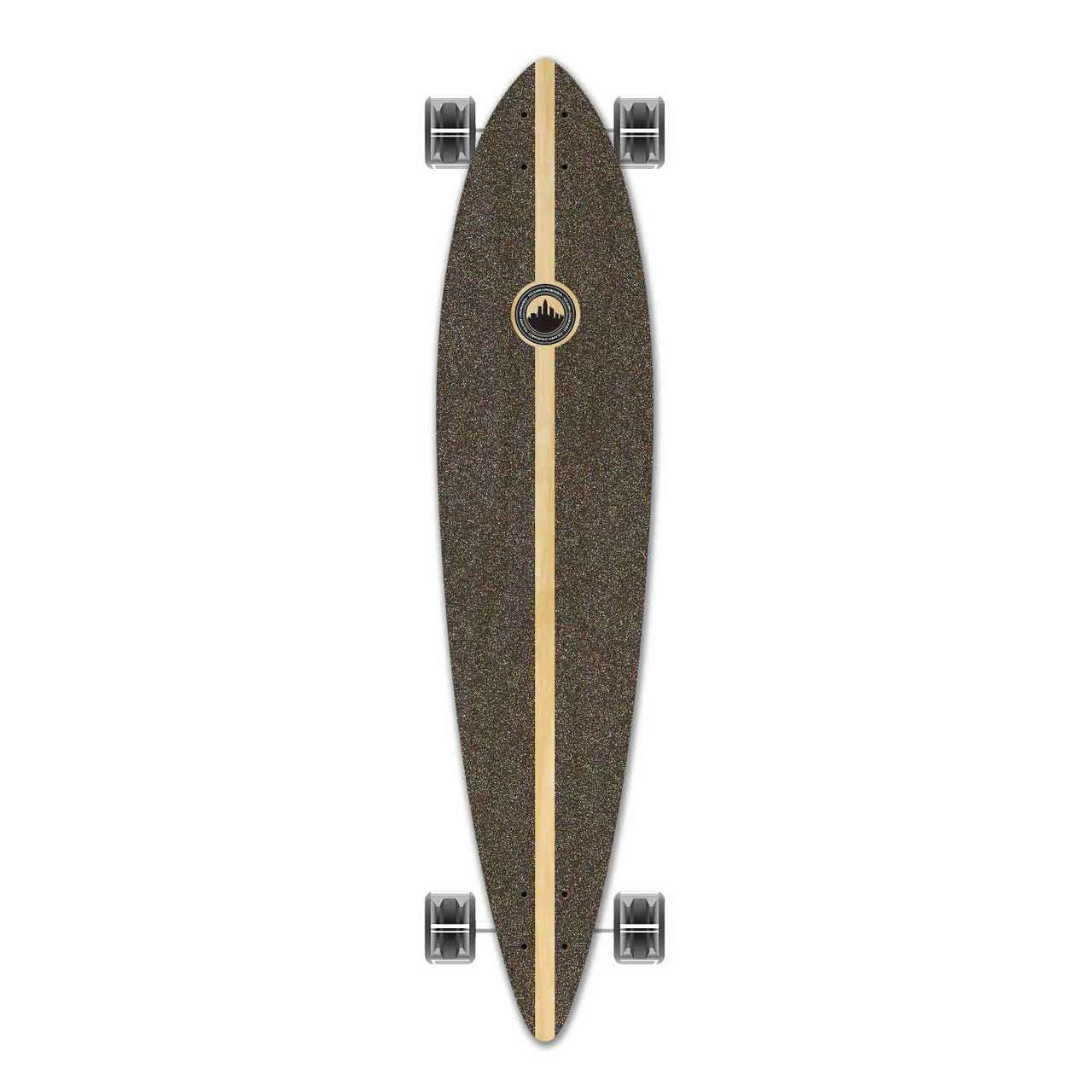 Yocaher Pintail Longboard Complete - Geometric Series - Green