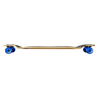 Yocaher Lowrider Longboard Complete - White Digital Wave