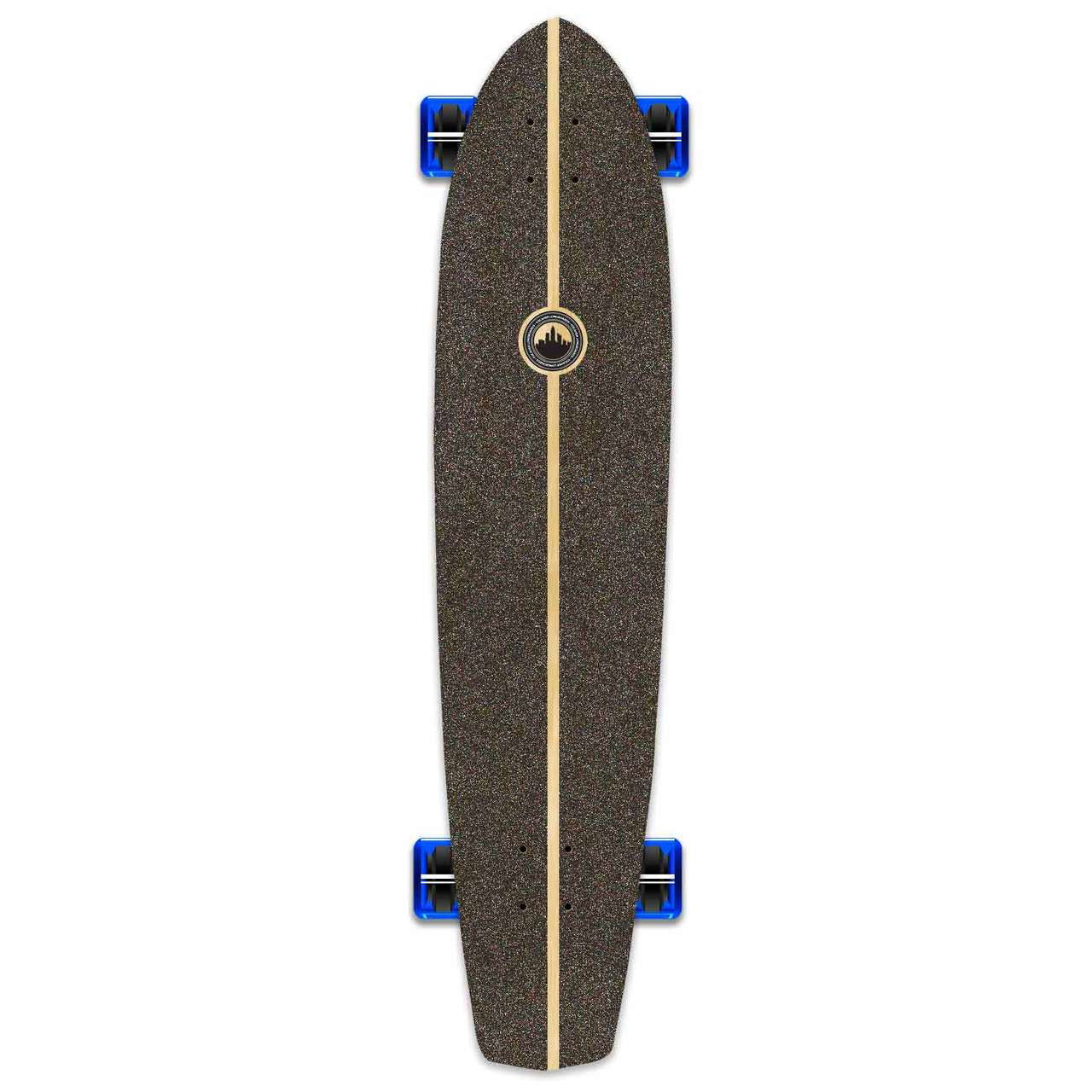 Yocaher Slimkick Longboard Complete - Stained Blue
