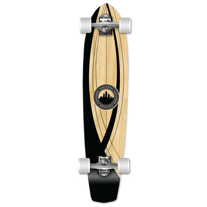 Yocaher Slimkick Longboard Complete - Crest Onyx