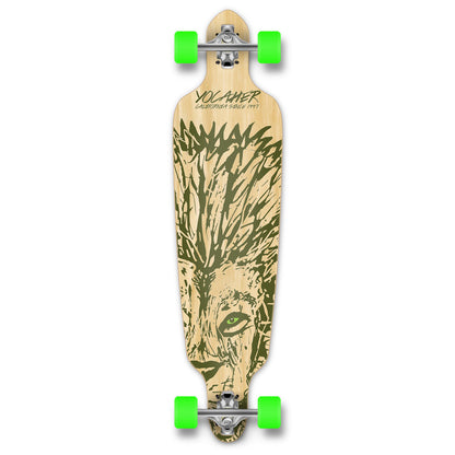 Yocaher Drop Through Longboard Complete - Spirit Animal LION