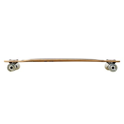 Yocaher Drop Through Longboard Complete - Geometric Series - Green