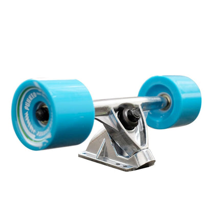 Yocaher Drop Through Longboard Complete - Gradient Pink