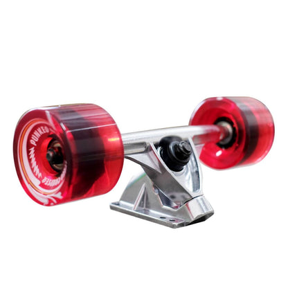 Yocaher Slimkick Longboard Complete - Checker Red