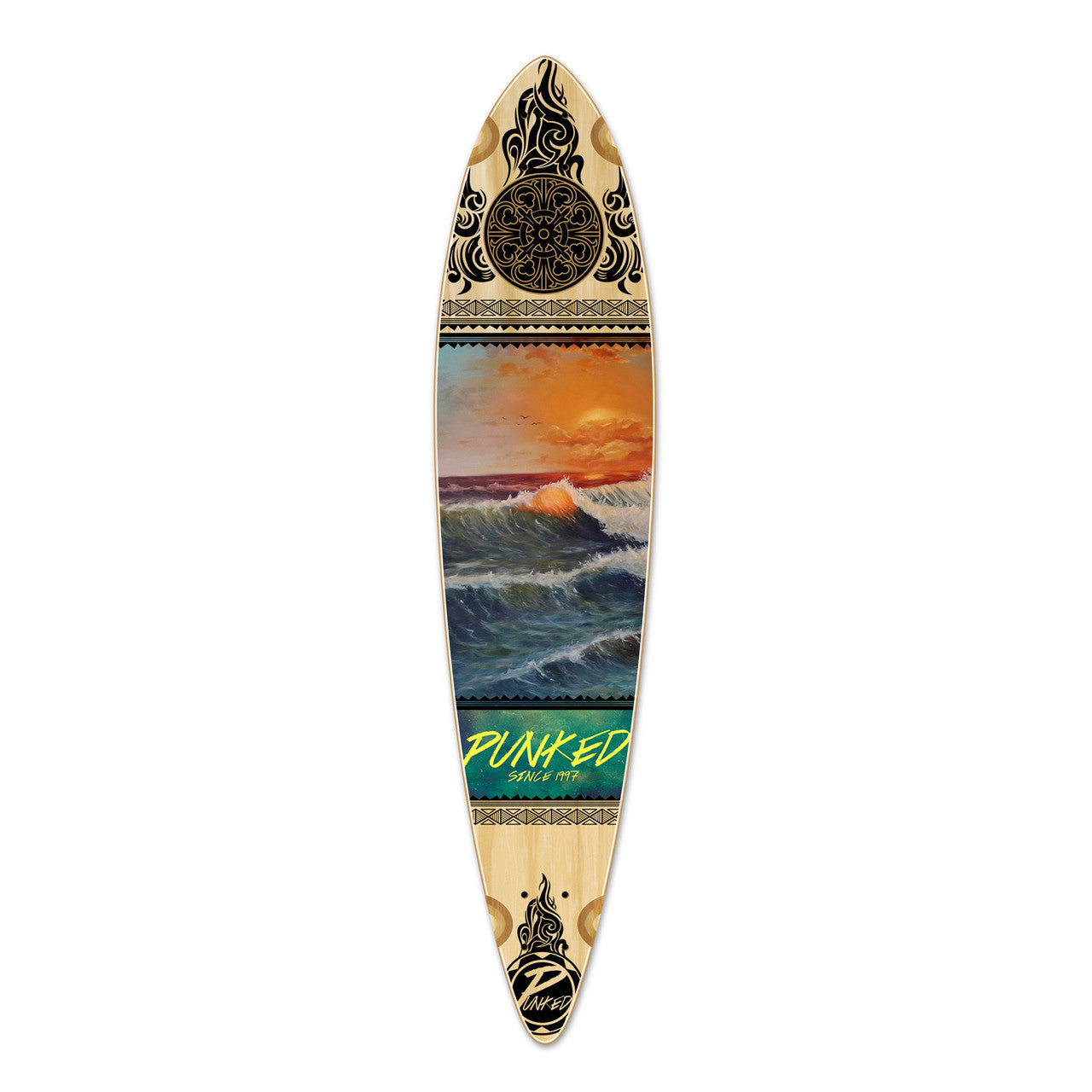 Yocaher Pintail Longboard Deck - Wave Scene