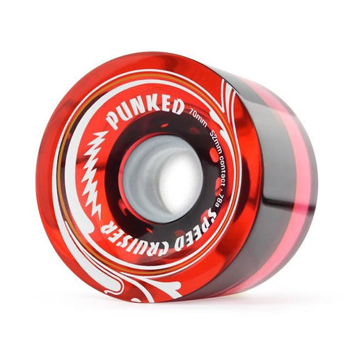 Speed Cruiser 70mm Longboard Wheels - Gel Red