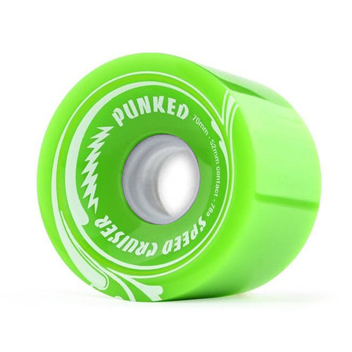 Speed Cruiser 70mm Longboard Wheels - Solid Green