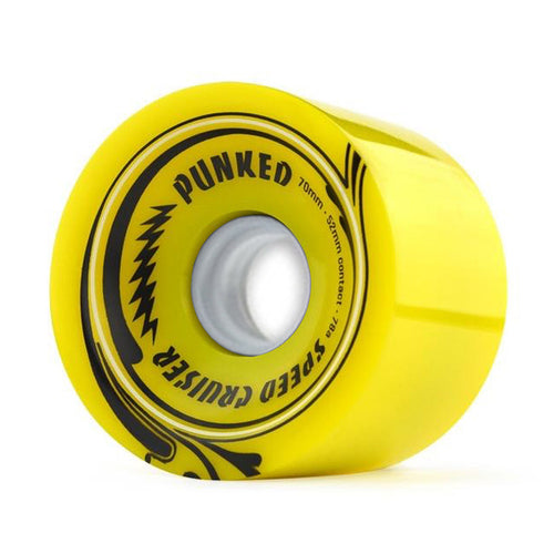 Speed Cruiser 70mm Longboard Wheels - Solid Yellow