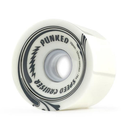 Speed Cruiser 70mm Longboard Wheels - Solid White