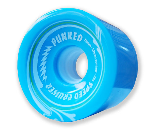 Speed Cruiser 70mm Longboard Wheels - Solid Baby Blue