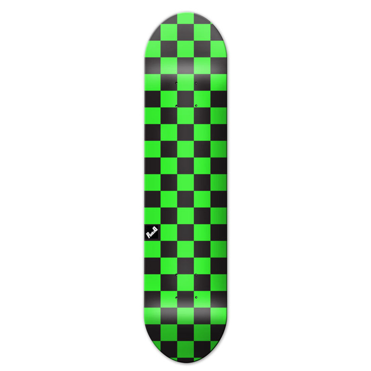 Graphic Skateboard Deck - Checker Green