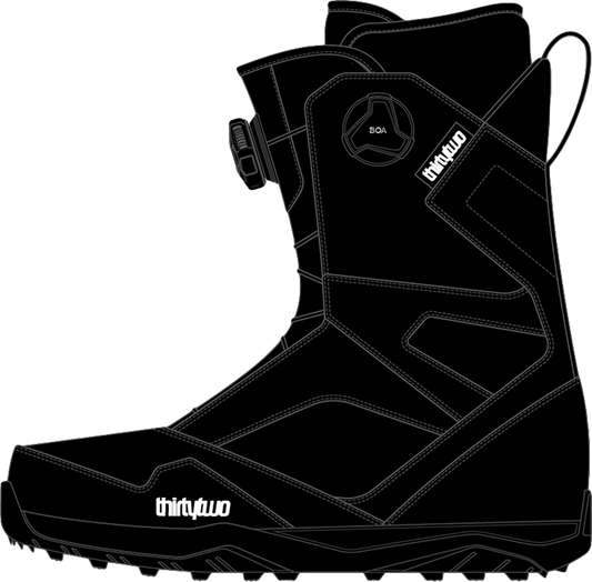 Thirtytwo Men's Stw Double Boa '22 Black Snow Boots