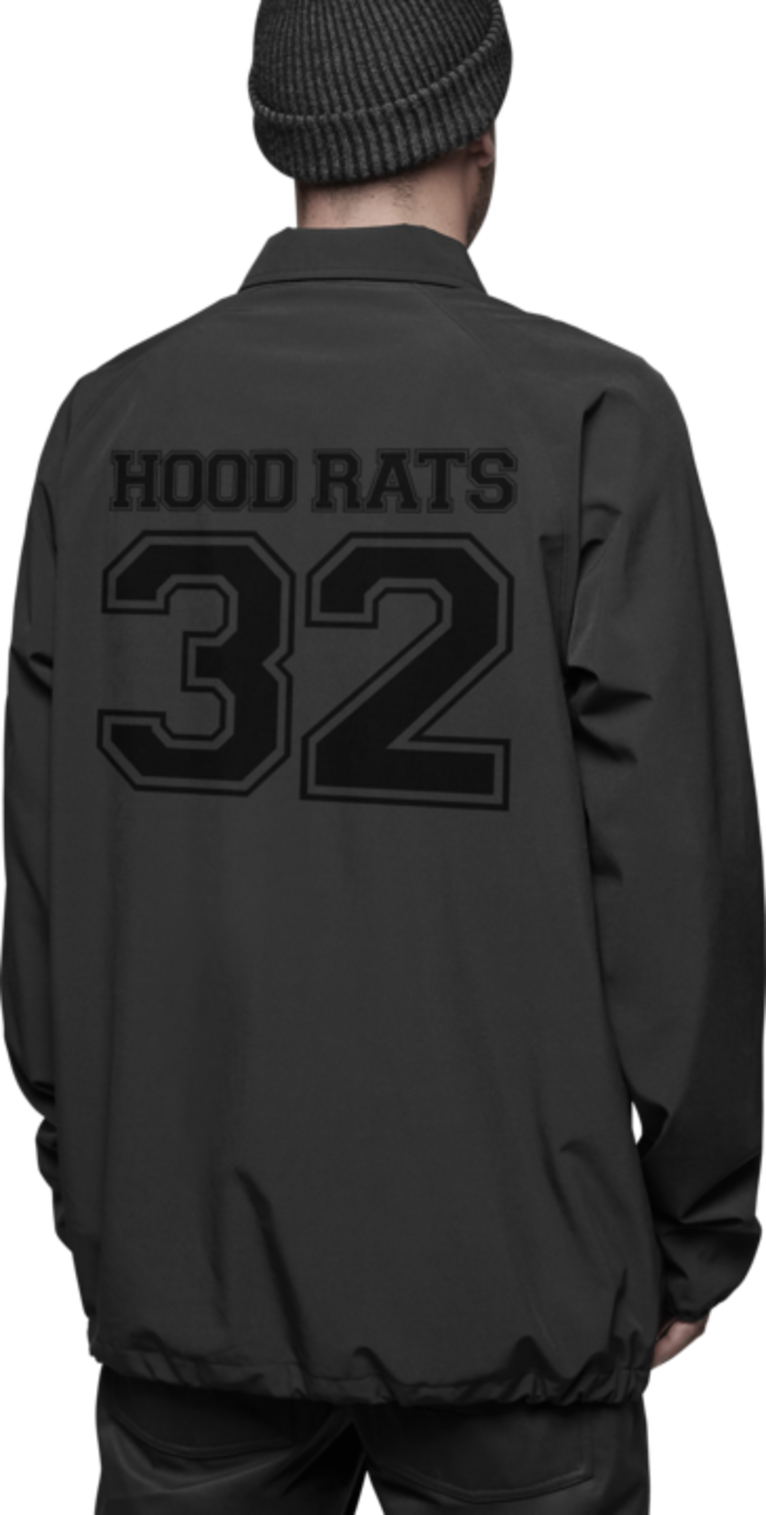 Thirtytwo Men's Hood Rats 4ts Coaches Jacket Black Clothing