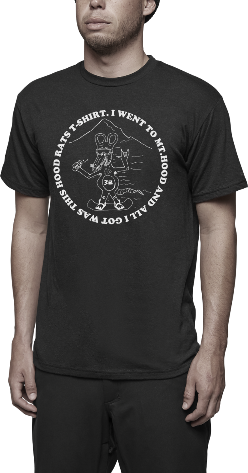 Thirtytwo Men's Hood Rats Gift Shop T-Shirt Black Clothing
